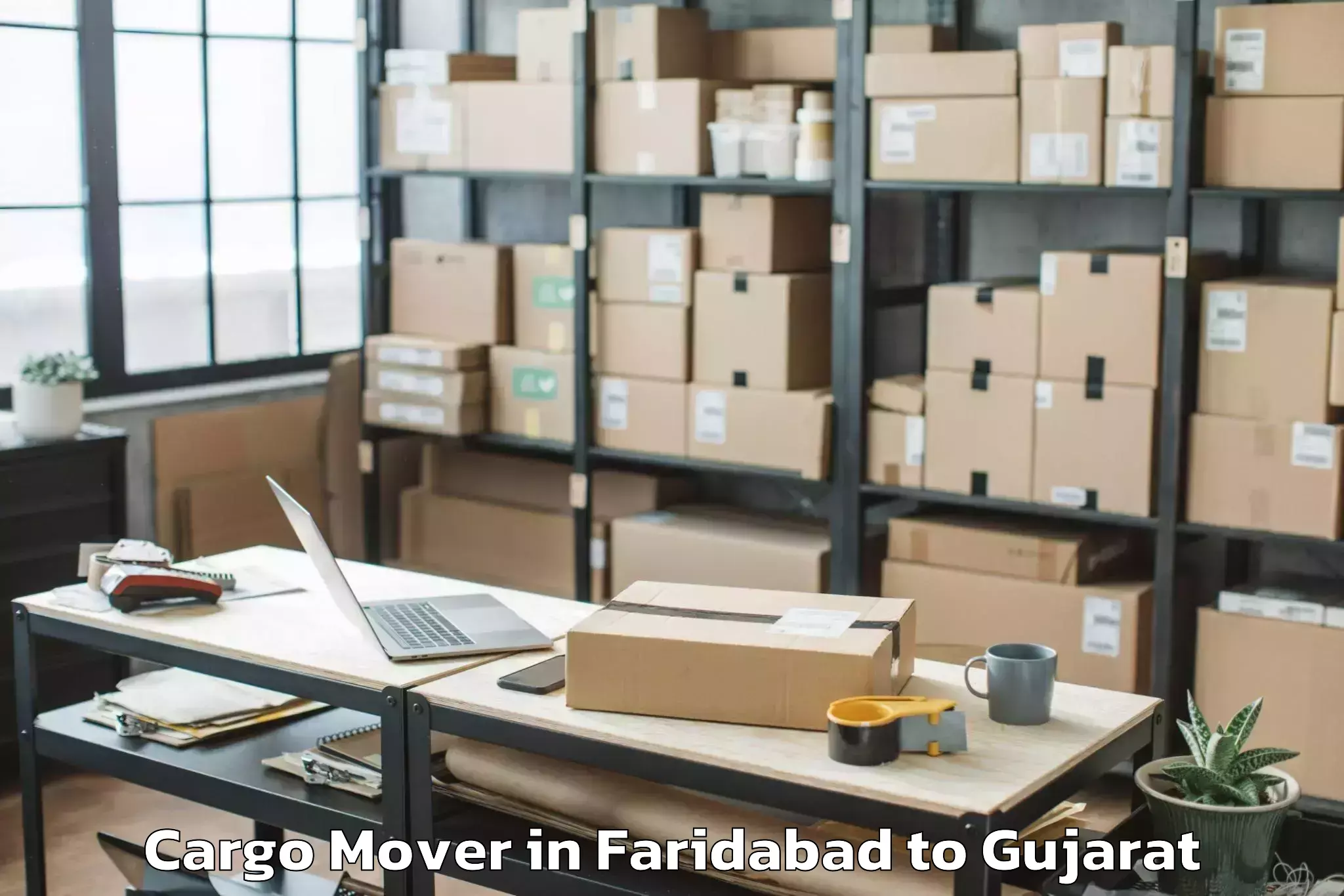 Get Faridabad to Sankheda Cargo Mover